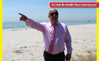 Başkan İbrahim Uyan, Yeniçiftlik Sahilini İnceledi