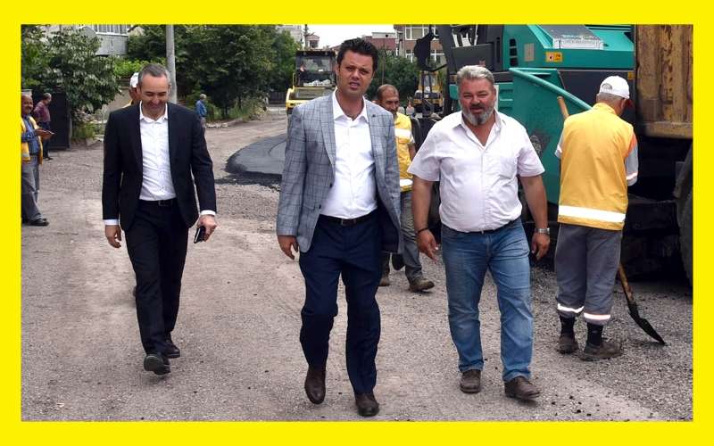 Belediye Başkanı Sarıkurt, Asfalt Çalışmalarını İnceledi